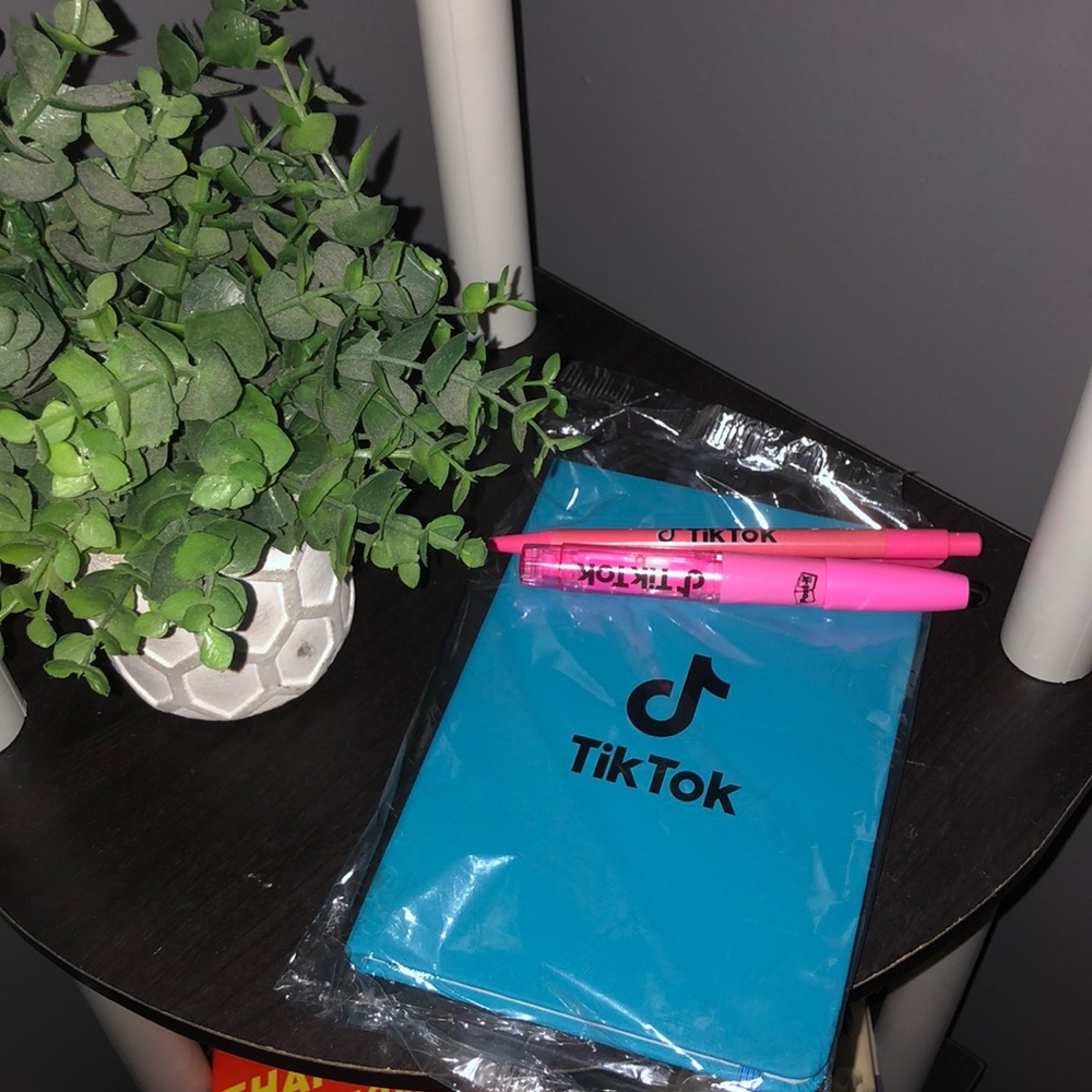TikTok Notebook/pen/highlighter set